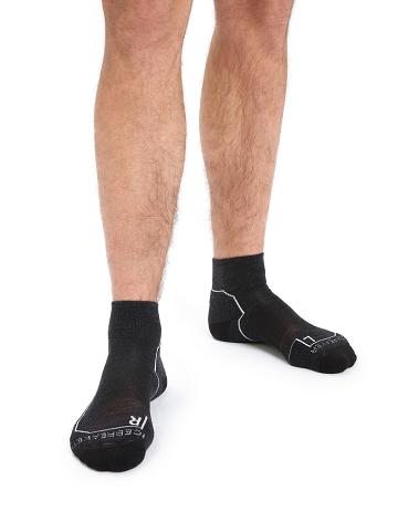 Jet Heather Icebreaker Merino Hike+ Light Mini Men's Socks | AU 1039JPQJ